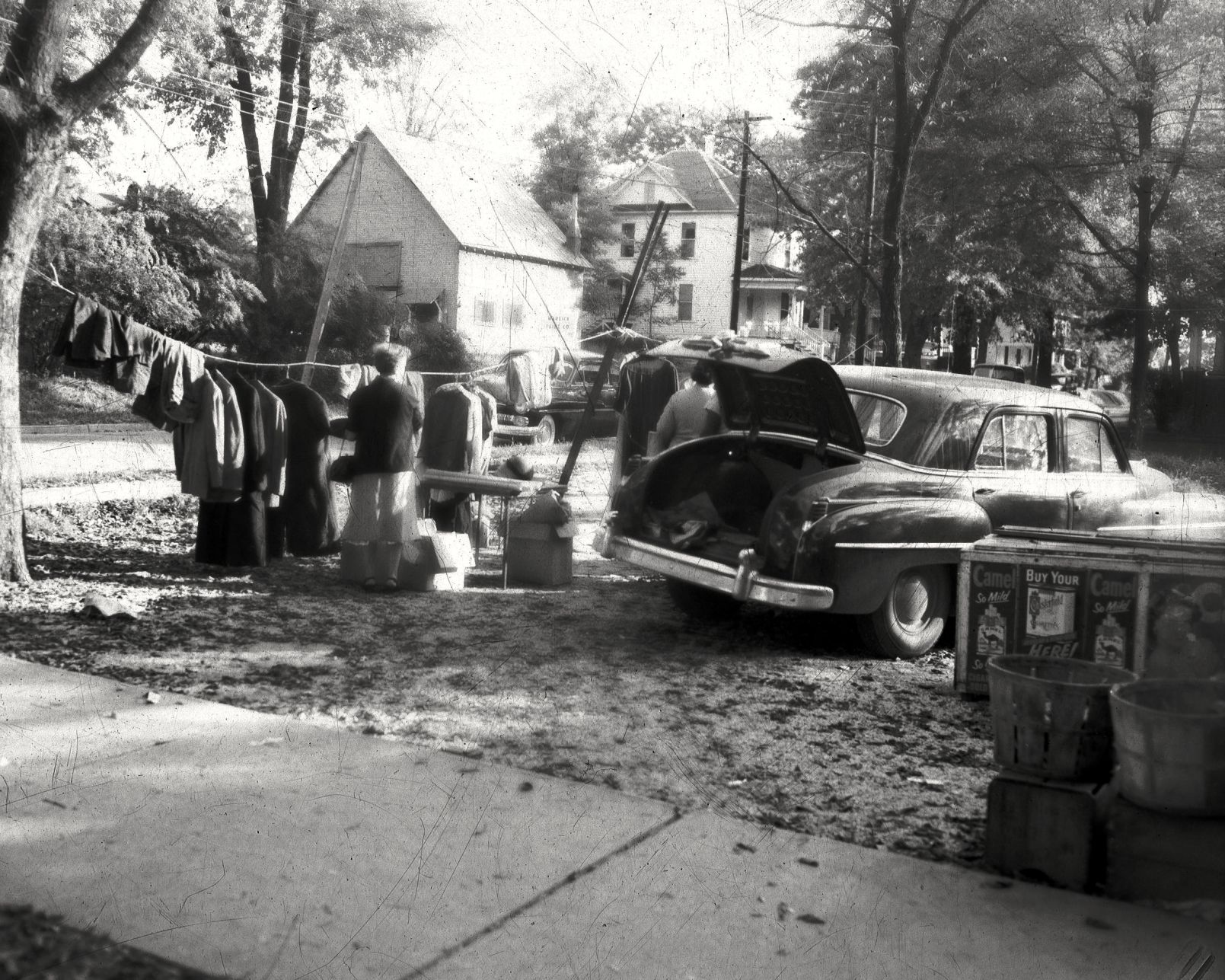 8x10 1943 THE 8 BALL POOL ROOM HALL CLUB VINTAGE CARS PHOTO 1933 WILLYS 