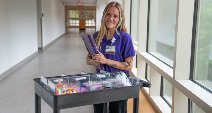 More than a cart: How volunteers wheel in comfort and connection to hospital patients