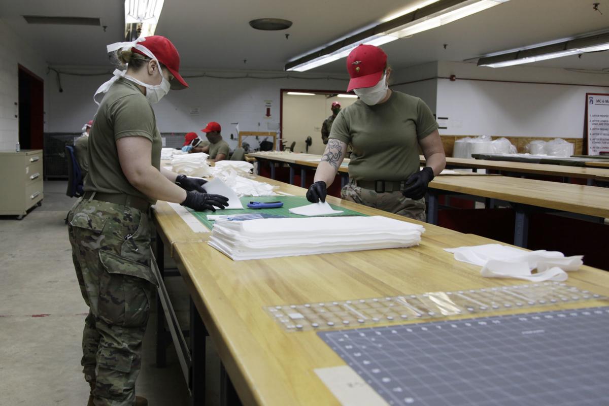 Fort Bragg Soldiers Make Masks To Fight Coronavirus Pandemic