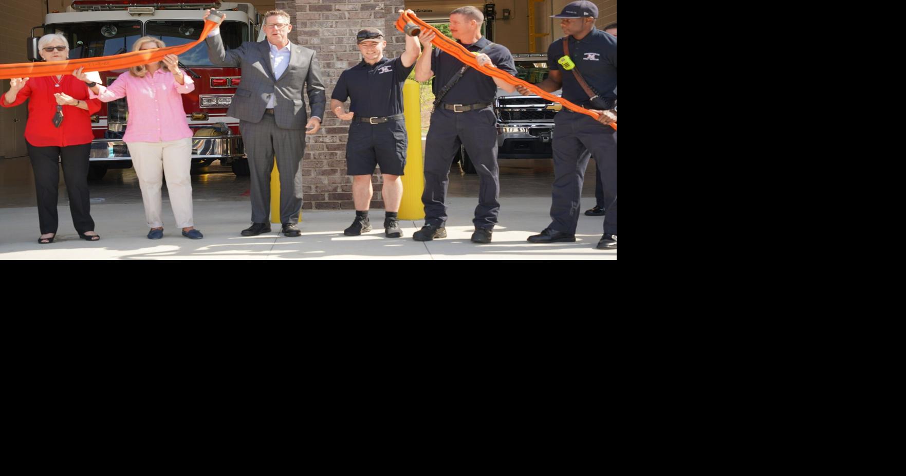 Mooresville FireRescue uncouples hose to officially open Station 6