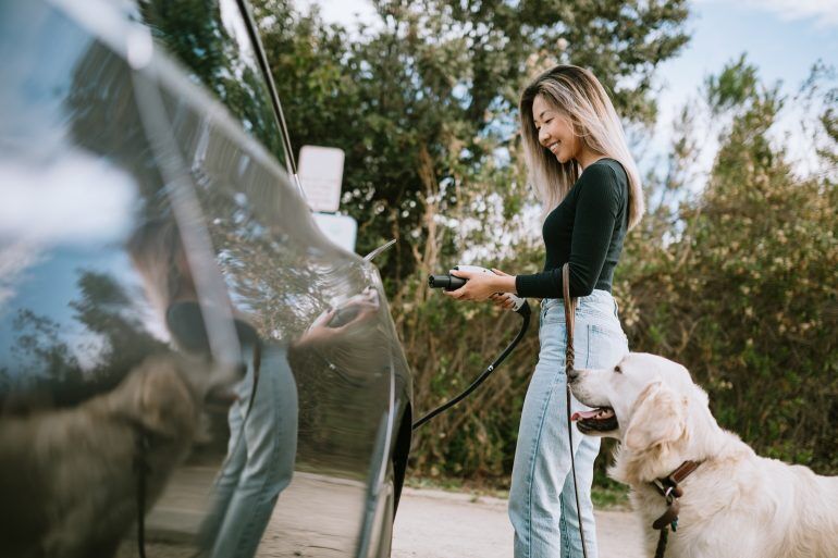 The range that electric vehicles have after one charge can now reach over 200 miles.