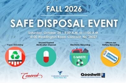 Safe Disposal Event In Concord on October 24