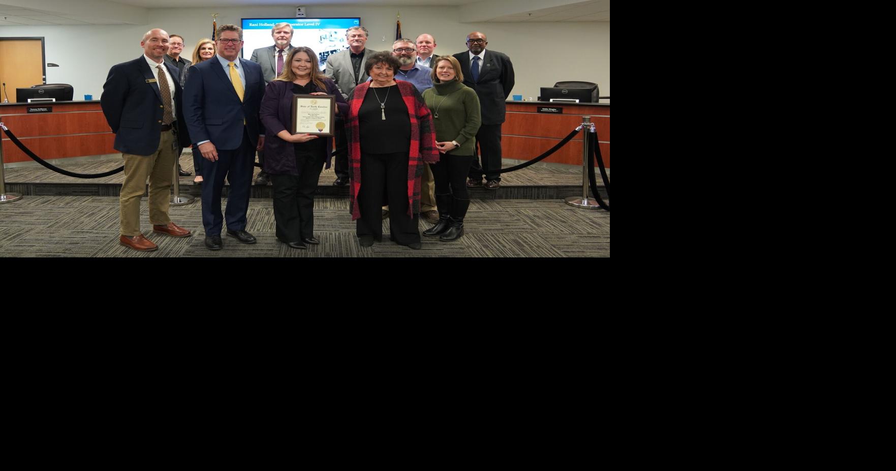 Mooresville Board of Commissioners honor local water treatment operator