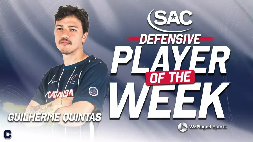 Quintas Named SAC Men’s Soccer Defensive Player of the Week