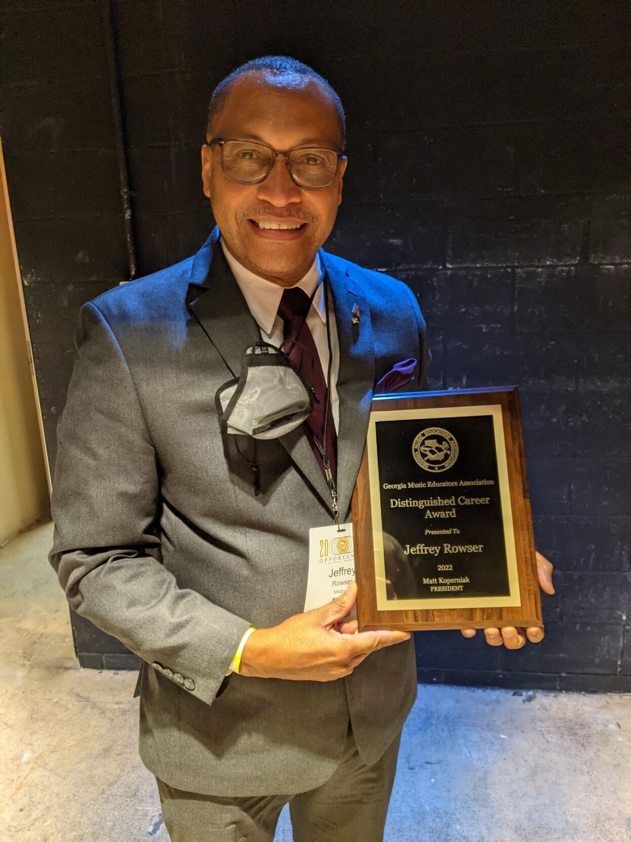 Jeffrey Rowser Rapper MCHS Band Director earns GMEA lifetime award | News ...