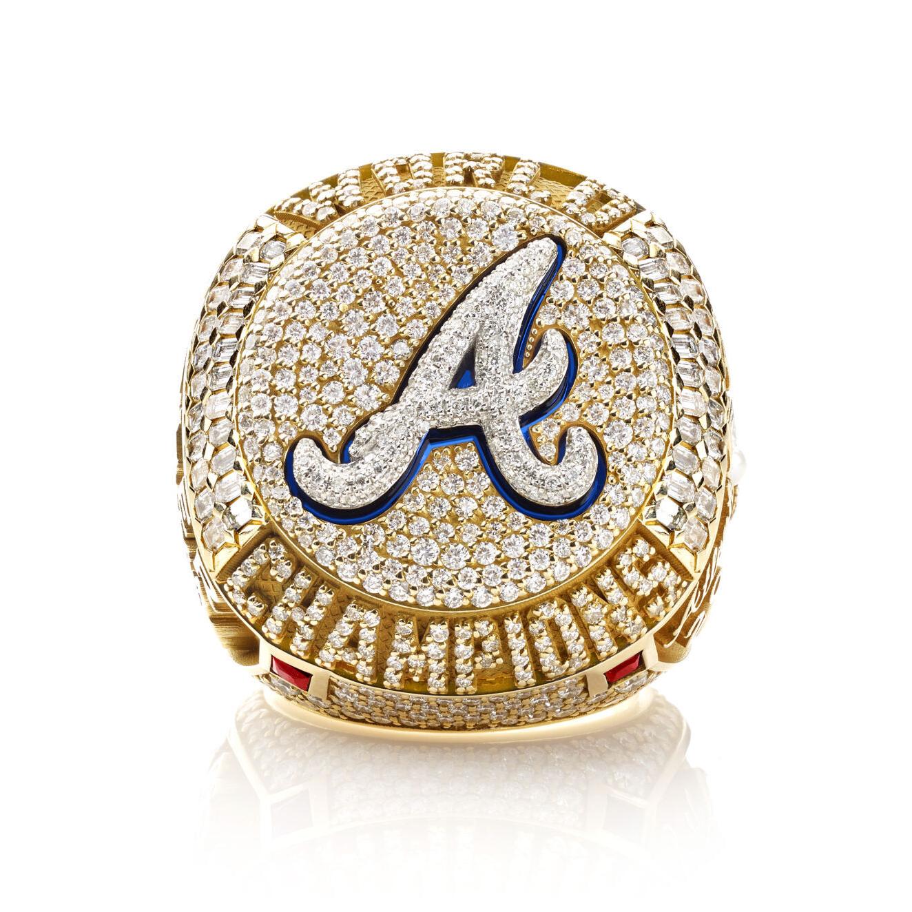 Braves' incredible World Series rings include tributes to