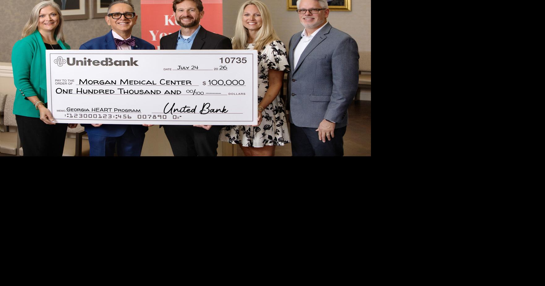 United Bank makes $100k donation to Morgan Medical