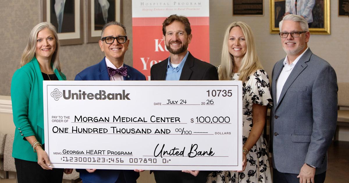 United Bank makes $100k donation to Morgan Medical