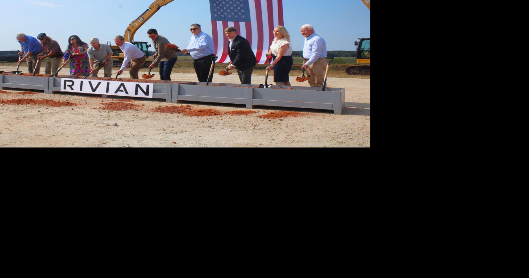 Rivian factory construction takes shape at Stanton Springs as vertical work approaches