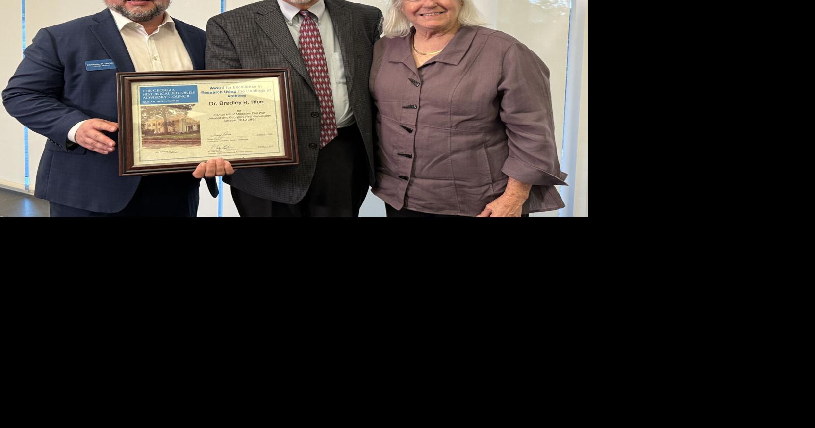Historical Records Advisory Council awards Bradley Rice | News ...