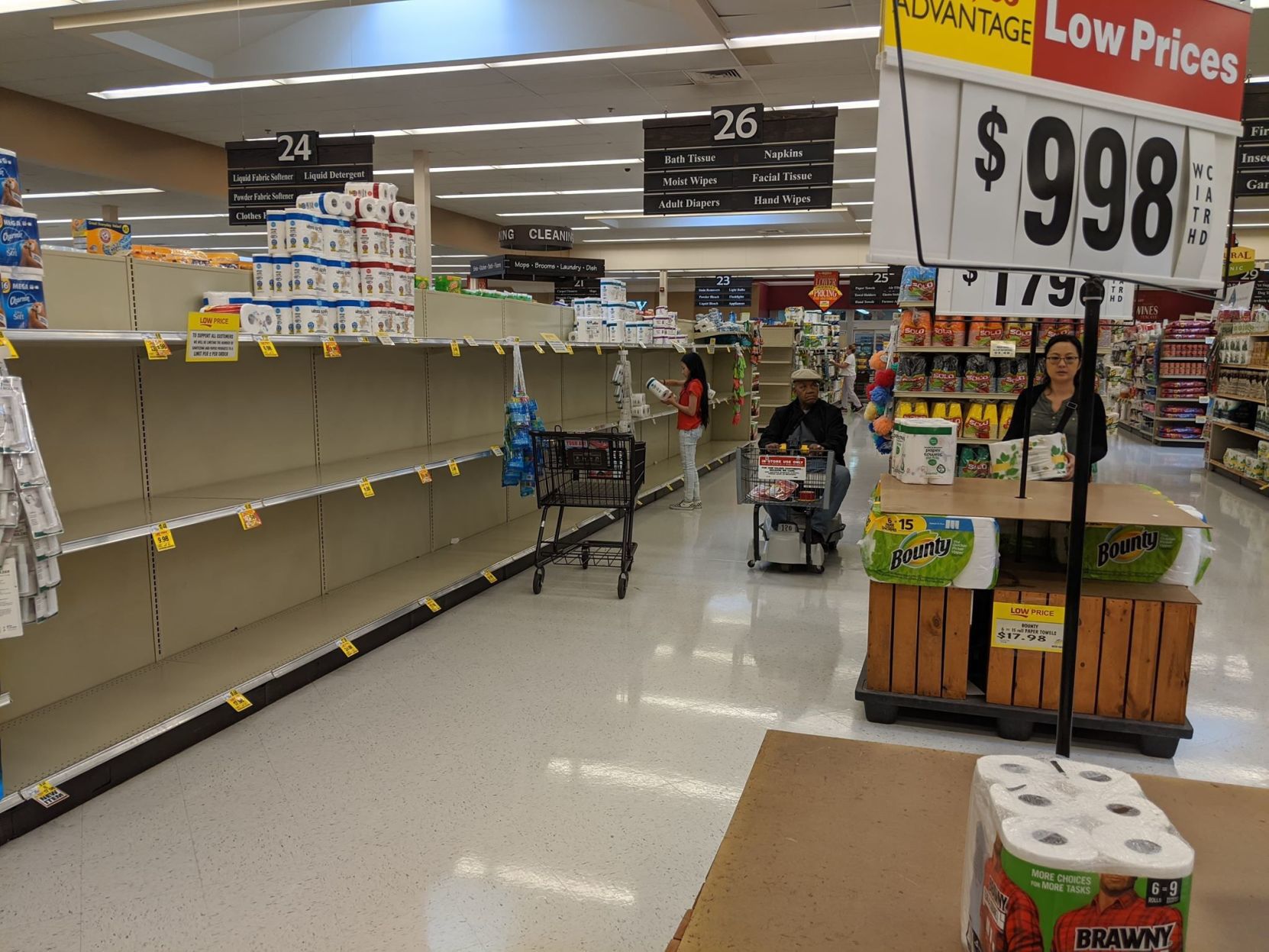 Pandemic leads customers to stock up on supplies leaves store