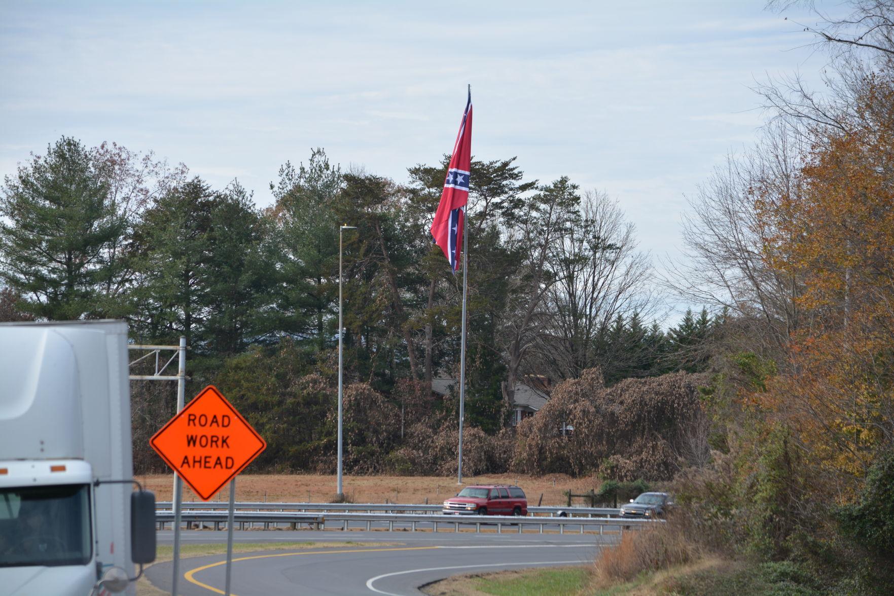 Group puts up Confederate flag in Hildebran
