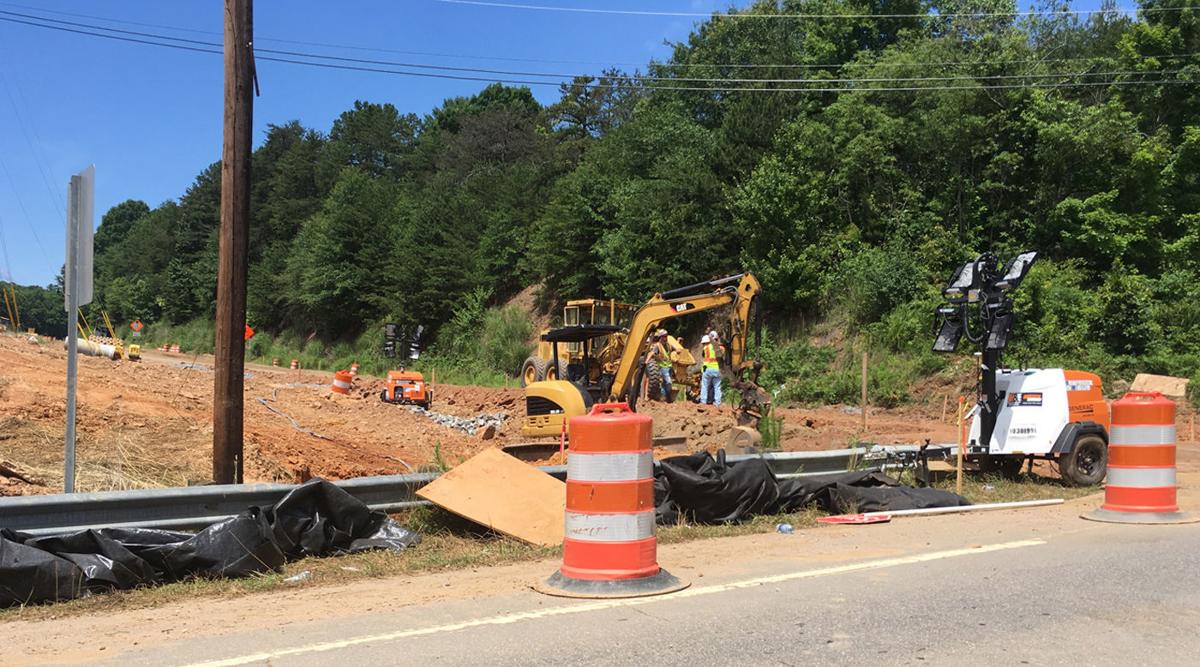 Exit 112 road construction.JPG