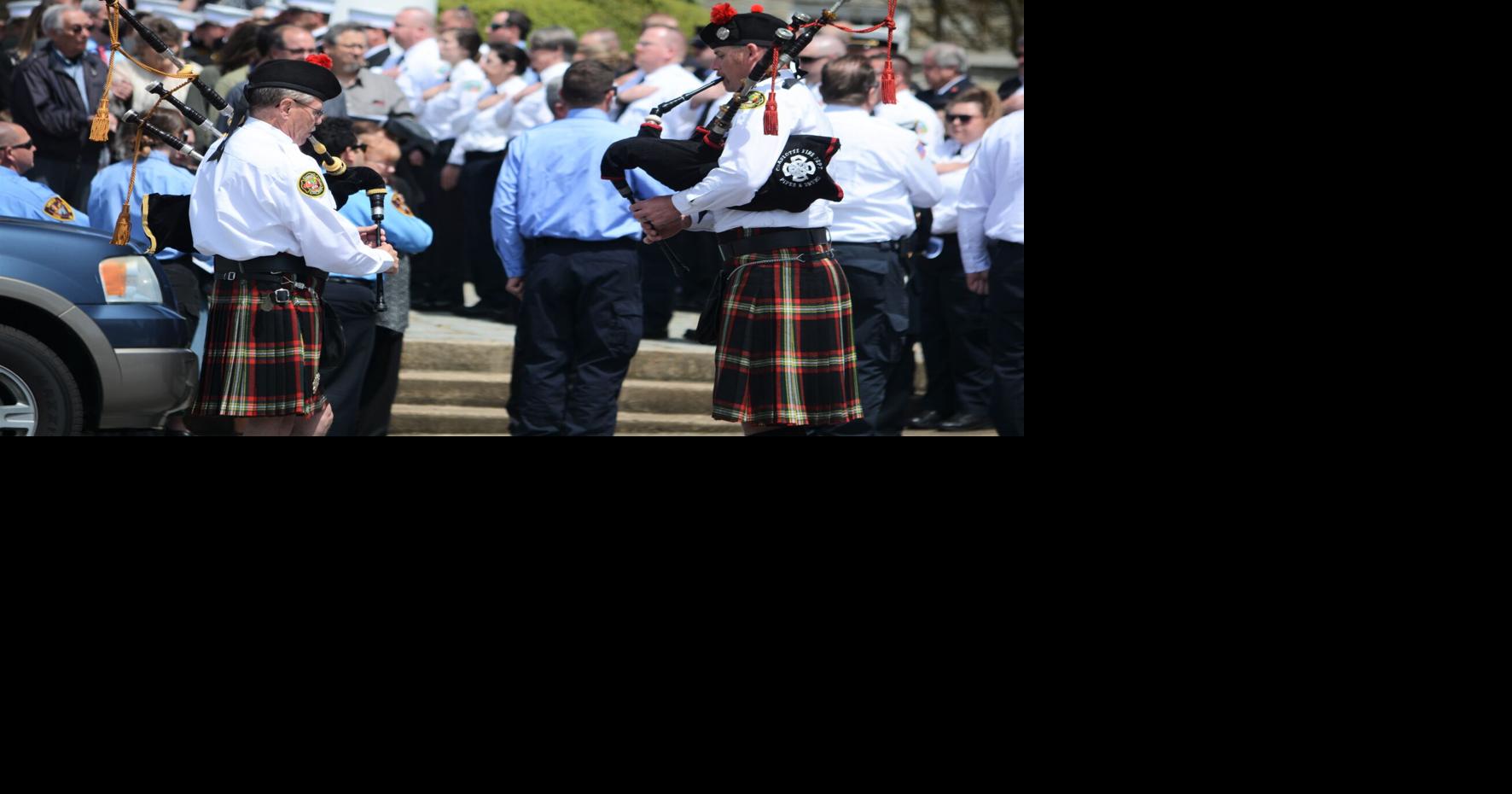 Bagpipes played at funeral carry on longstanding tradition