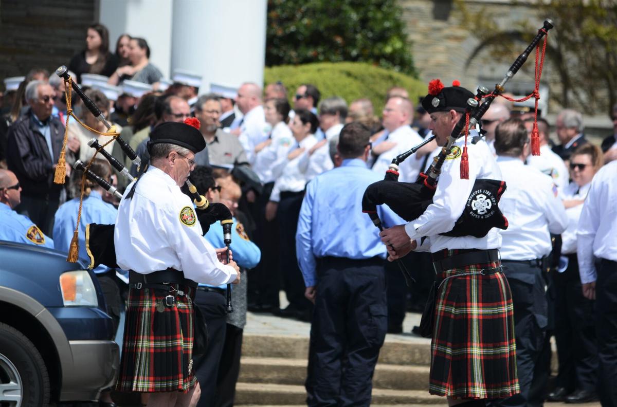 Bagpipes played at funeral carry on longstanding tradition