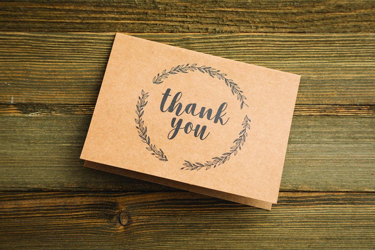 Thank you card