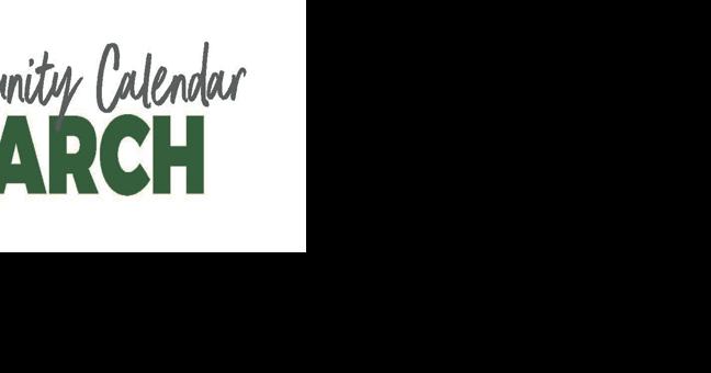 Community calendar for March 12 - Vimarsana News