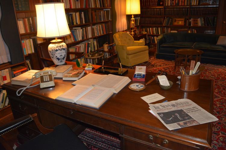 Sen. Sam J. Ervin Jr. Library and Museum desk photo