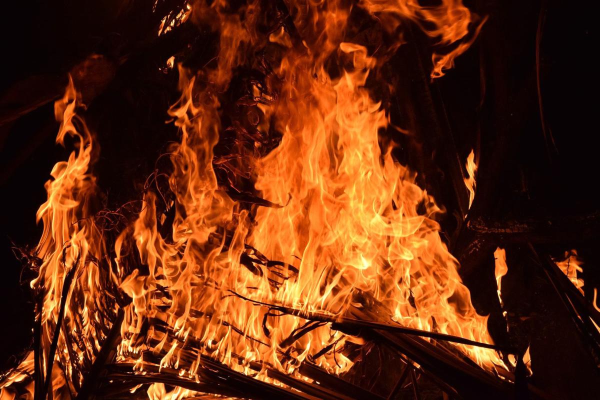 bon fire at night