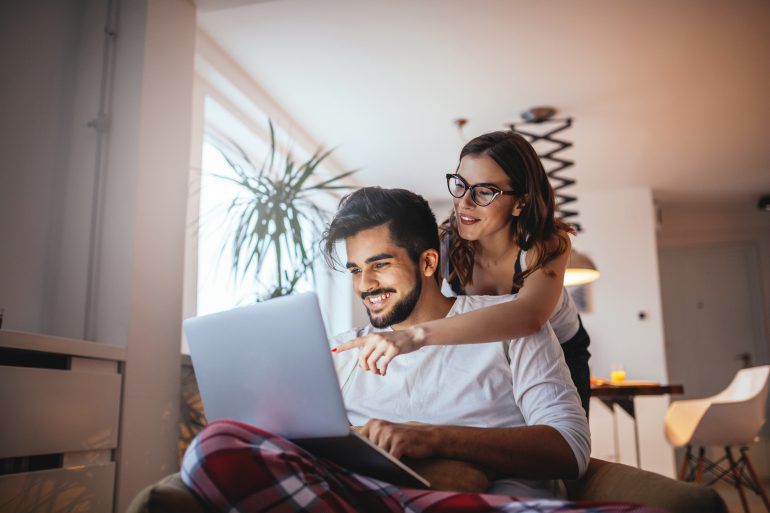 Online 3D home tours let buyers check out homes virtually from a safe distance.
