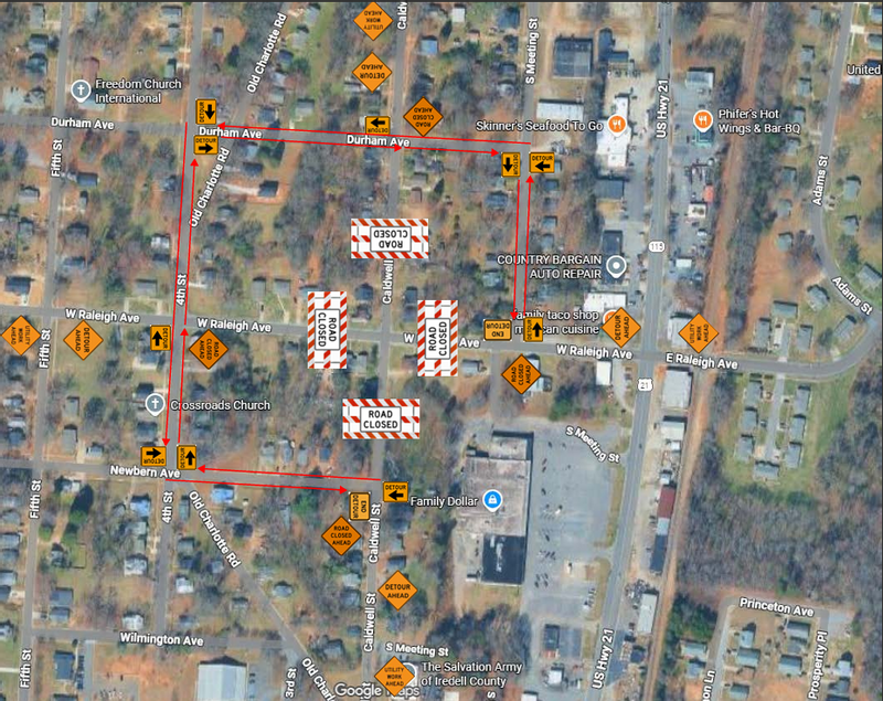 Road Closure Notice – W. Raleigh Avenue and Caldwell Street Intersection
