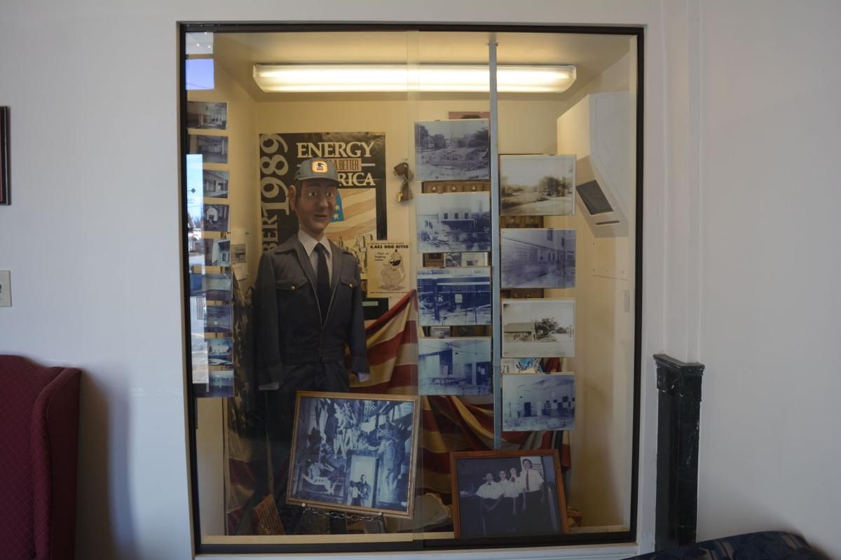 Old Morganton post office historic display