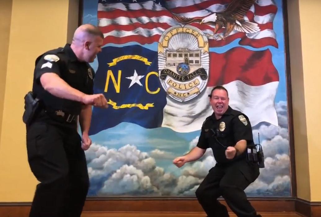 Granite Falls Police Department accepts Lip Sync Challenge Latest