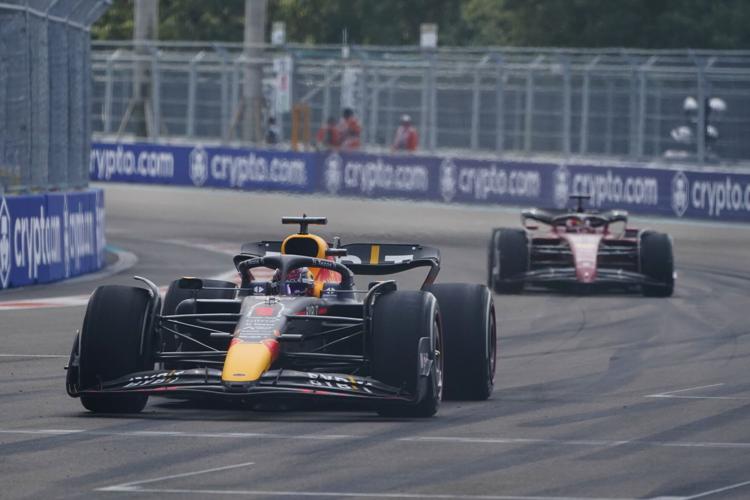 F1 Miami GP: Verstappen holds off Leclerc to win after late safety car