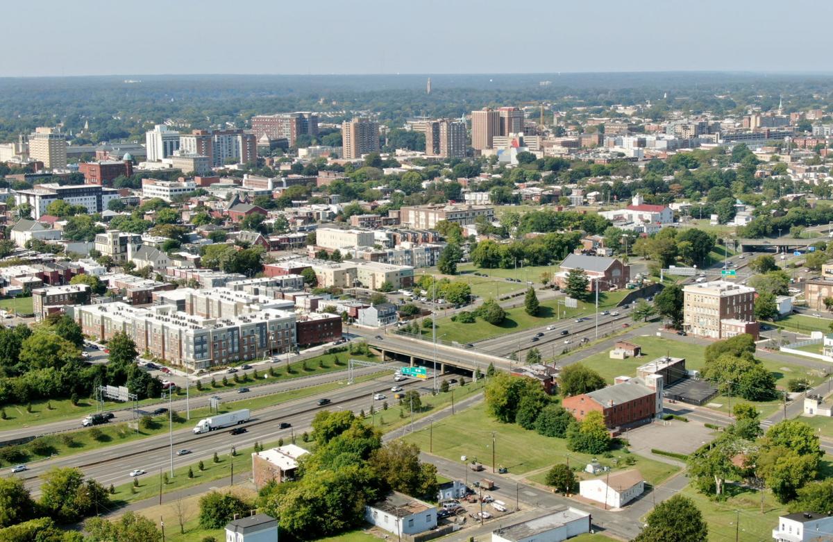 Aerial photo of Jackson Ward