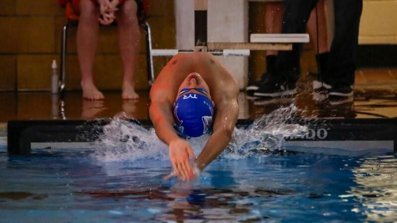 King Men’s Swimming Cruise Past Mars Hill, 128-67, With Nine Event Wins