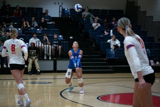 Tornado Battle Hard in Four-Set Volleyball Showdown with Southern Wesleyan