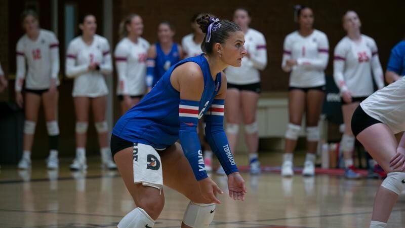 King Women’s Volleyball Battles Hard but Falls in Three at Emmanuel