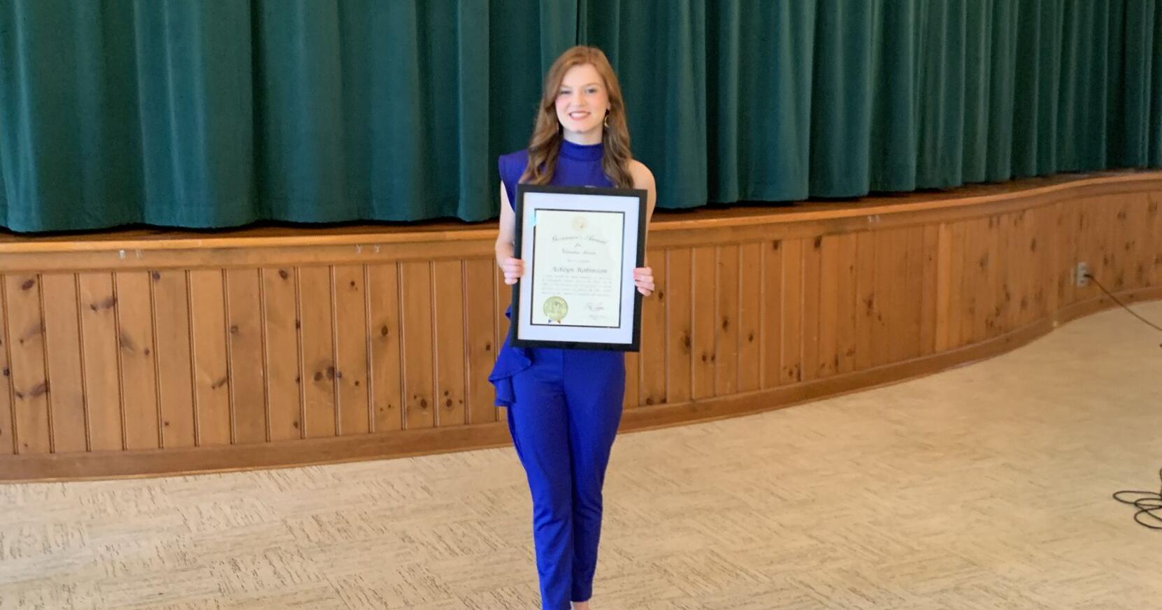 Student awarded for support of Riddle Center residents, staff - Vimarsana News