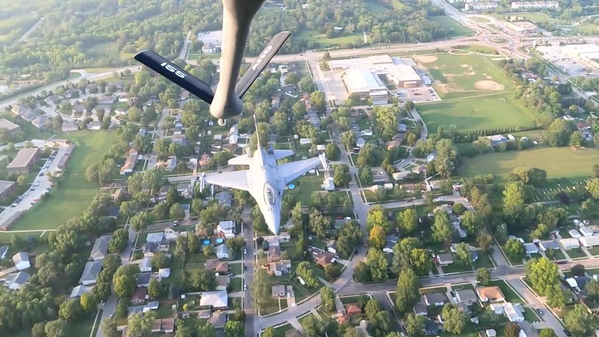 Mooresville F-16 pilot part of team to fly over college football game