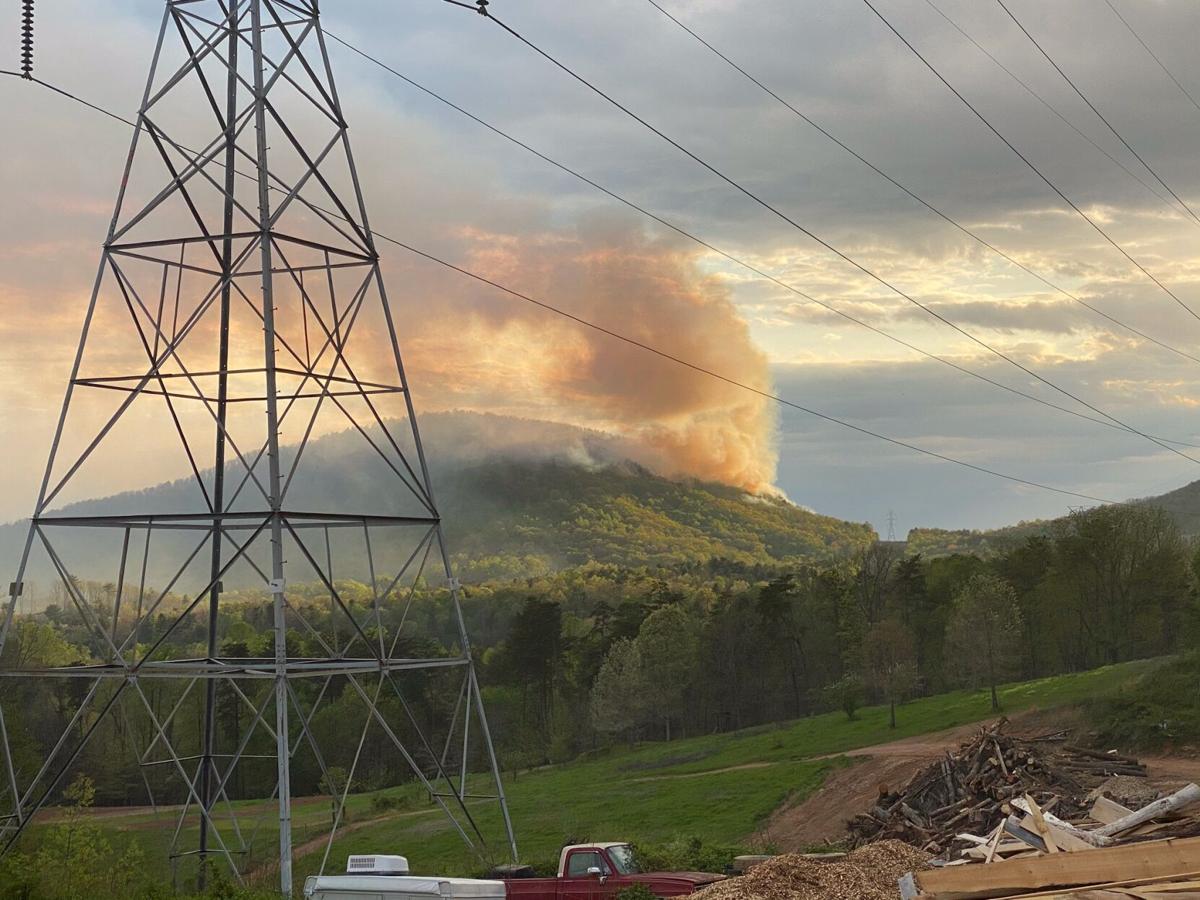 WATCH NOW Fire burning on Hildebran Mountain; containment efforts to
