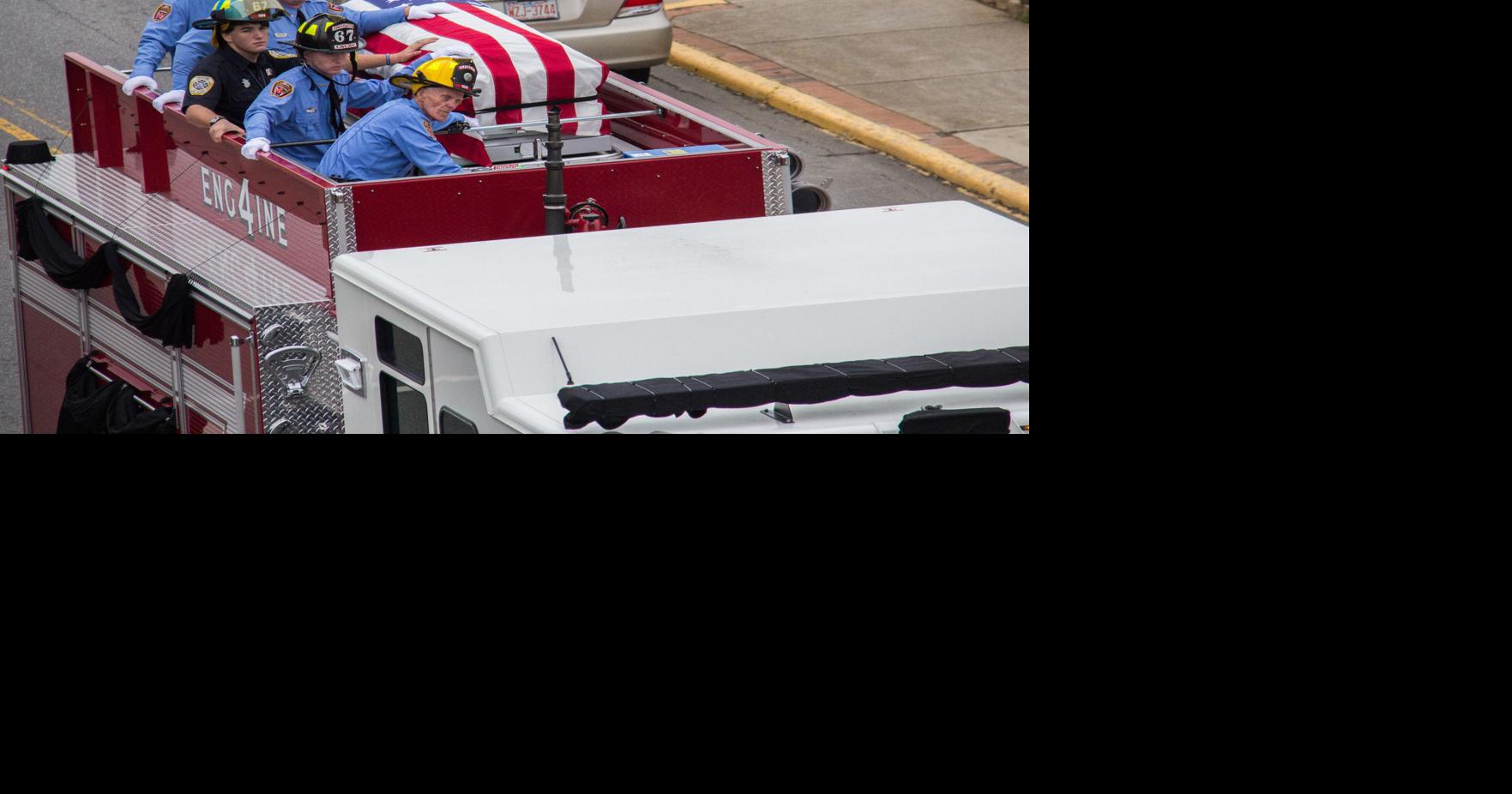 Video: Loved ones say goodbye to fallen firefighter