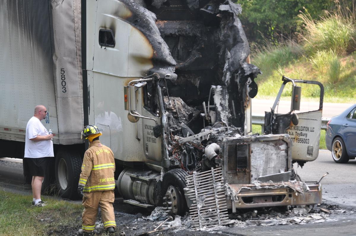 Fuel tank explosion totals tractortrailer, shuts down highway News