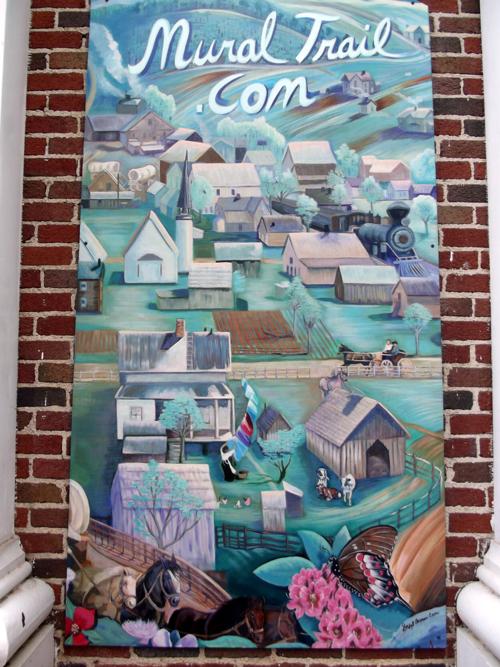 Appalachian Mural Trail "Train Town" mural photo