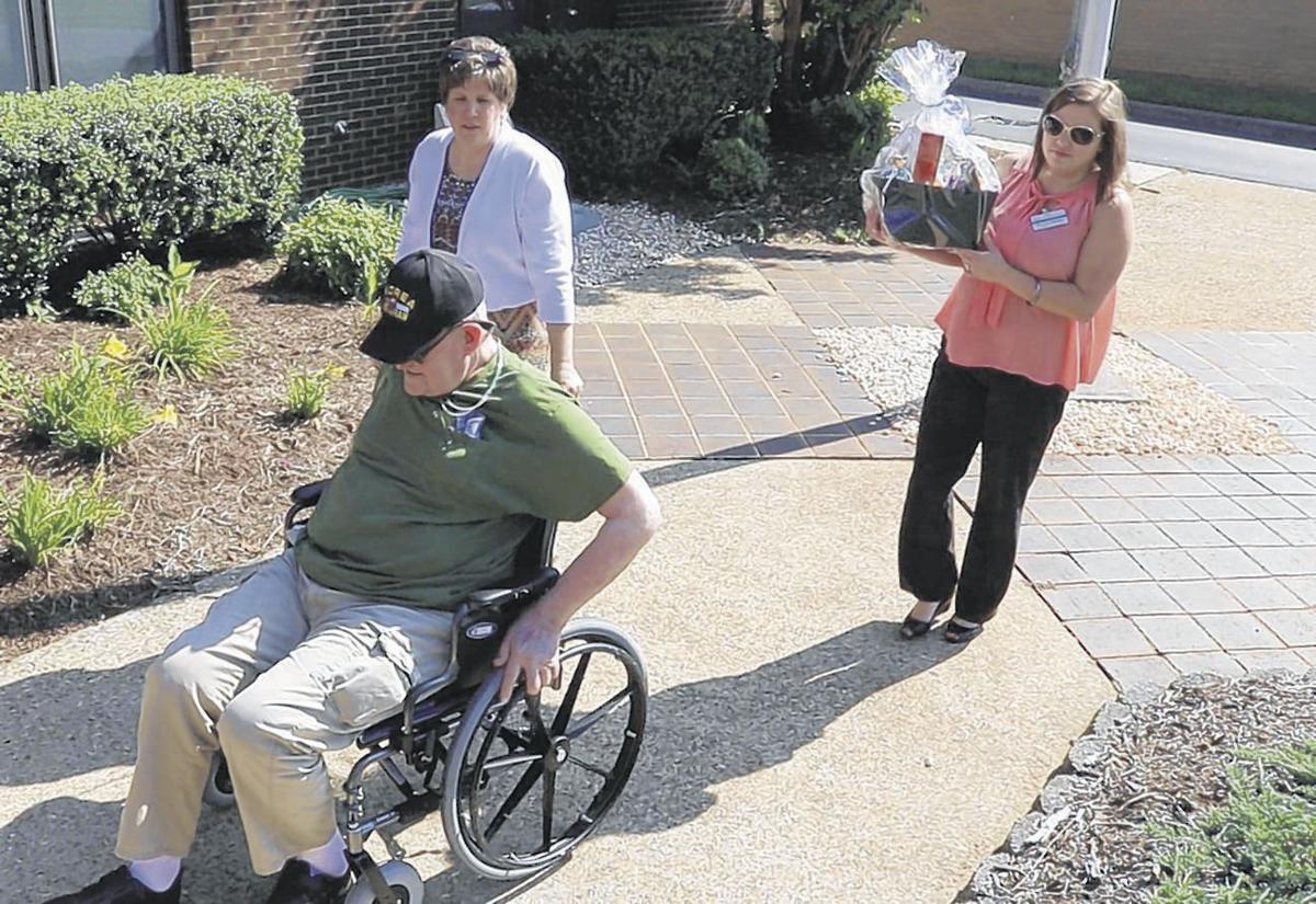 Nursing home residents provide care package to local law enforcement