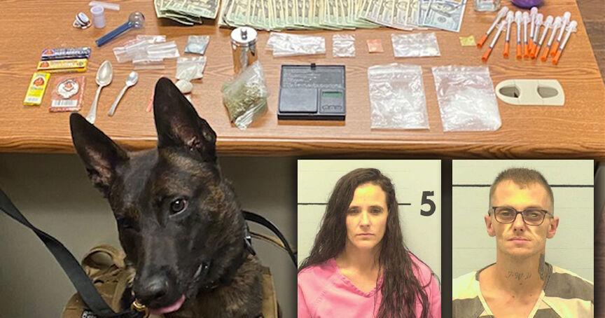 2 face meth trafficking charges in new K-9’s first shift