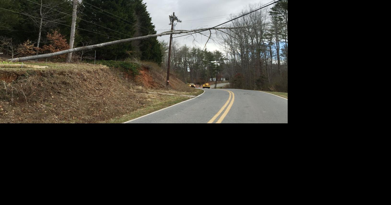 High winds cause power outages across Burke County