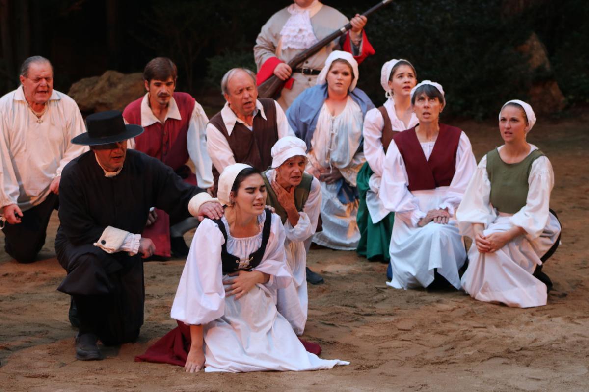 from this day forward depicts history of waldensians in trail of faith christmas lights valdese nc