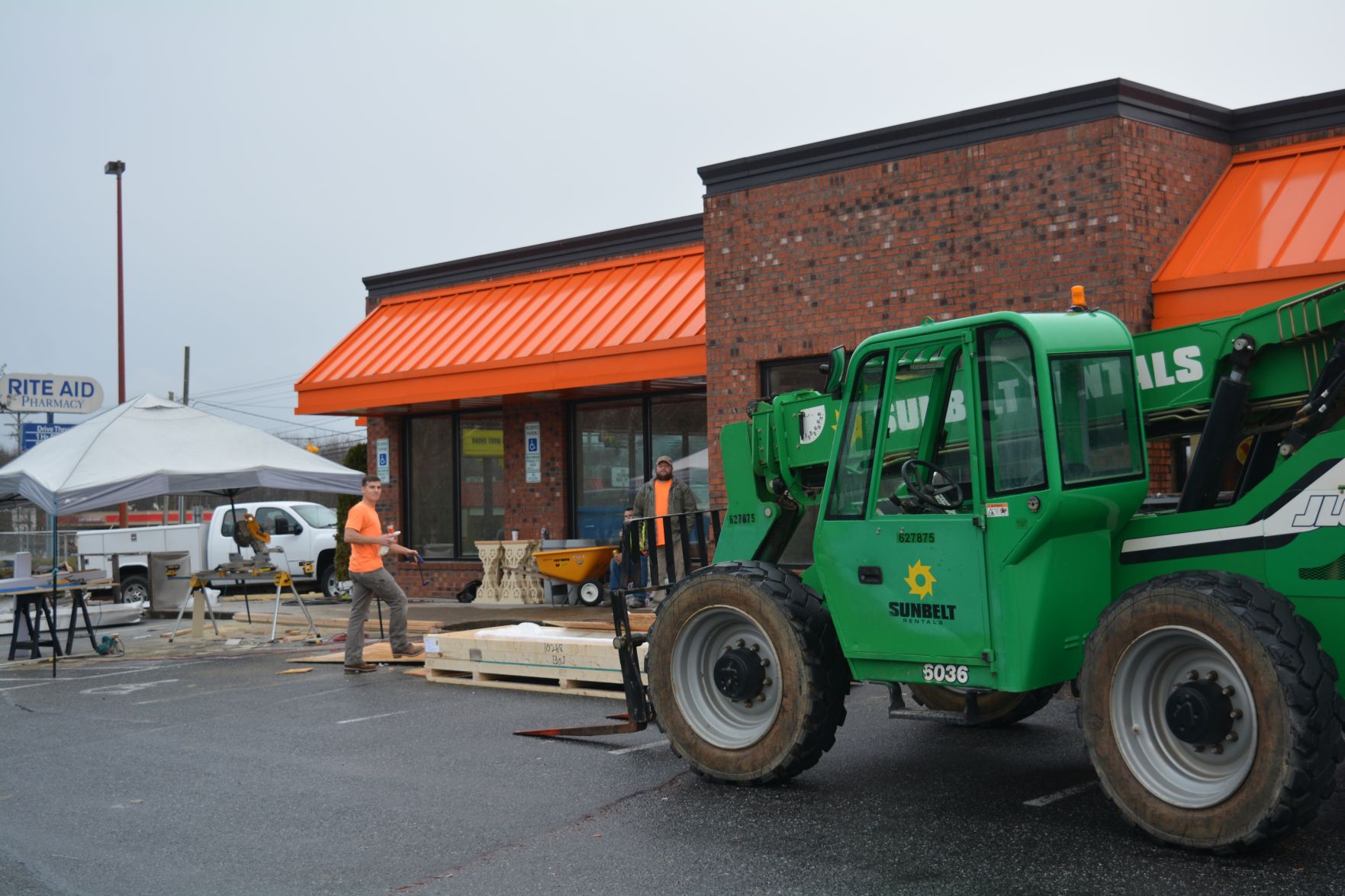 N. Green Bojangles undergoing remodeling