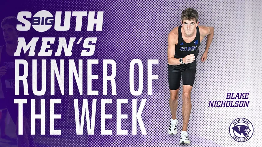Nicholson Named Big South Runner of the Week