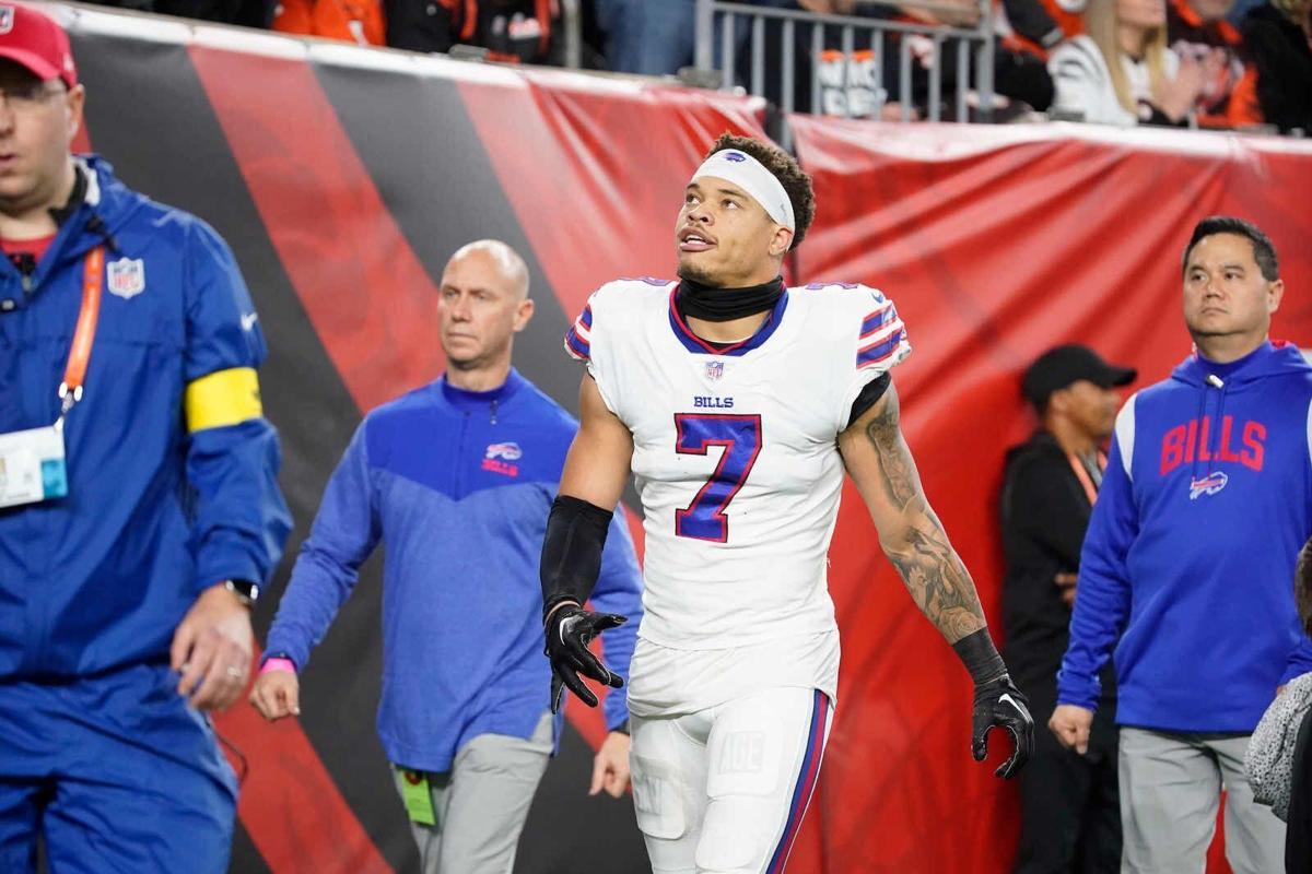 Bills' Taron Johnson limited with concussion; QB Josh Allen on