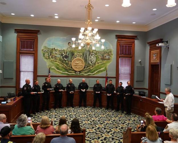 Statesville Fire Department Celebrates Promotions During Swearing-In Ceremony