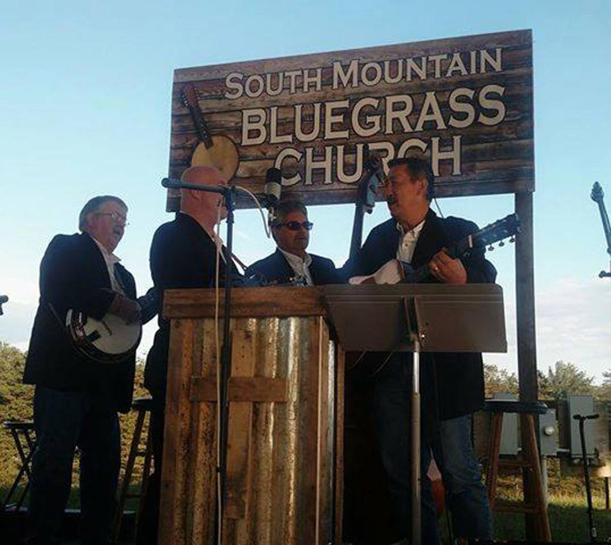 Bluegrass music at camp