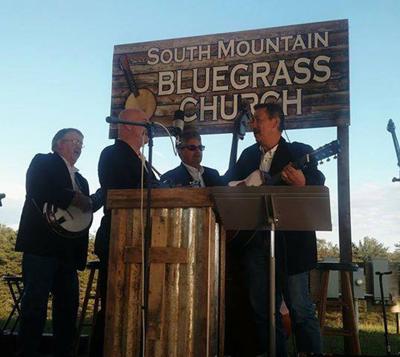 Bluegrass music at camp