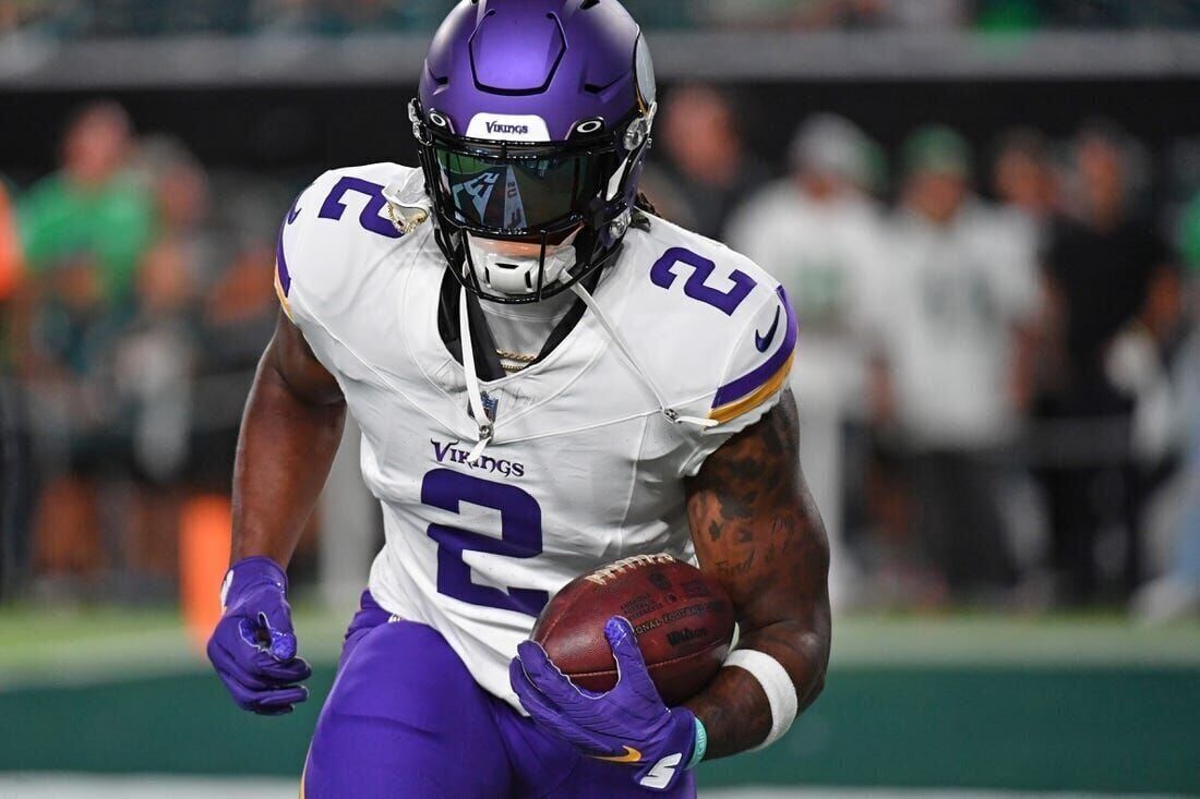 FILE - Minnesota Vikings running back Alexander Mattison (2