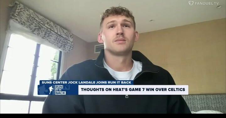 Jock Landale on the Heat